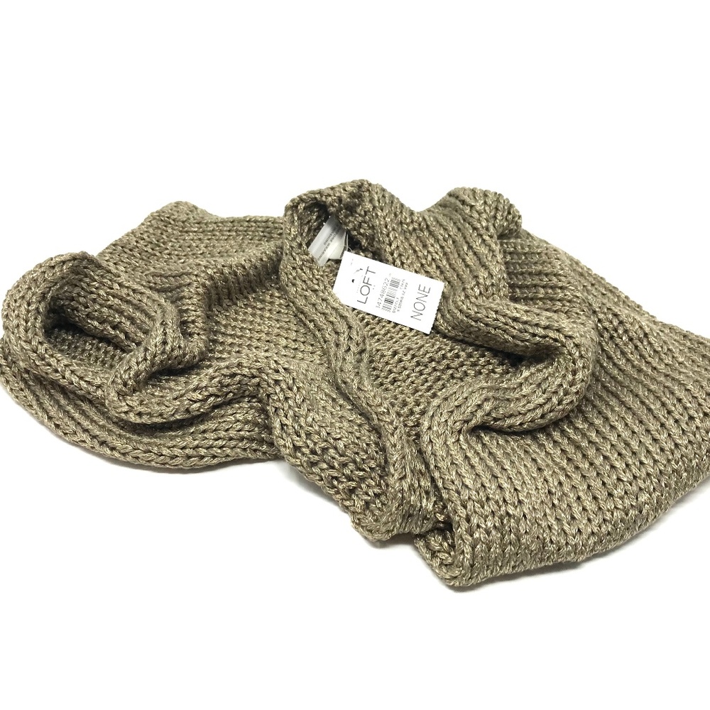 LOFT Gold  Infinity Scarf NWT
